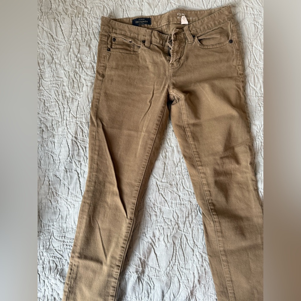 J. Crew Army Green Ankle Jeans